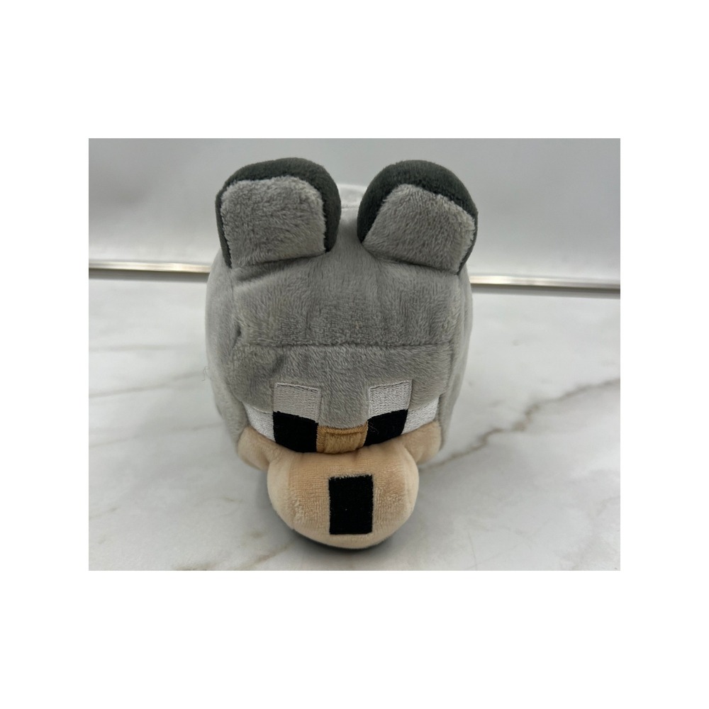 Minecraft Wolf Plush Jinx Official Gray Stuffed Animal Toy 2017 Mojang AB